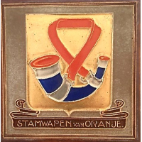 Cloisonné tegel Stamwapen van Oranje